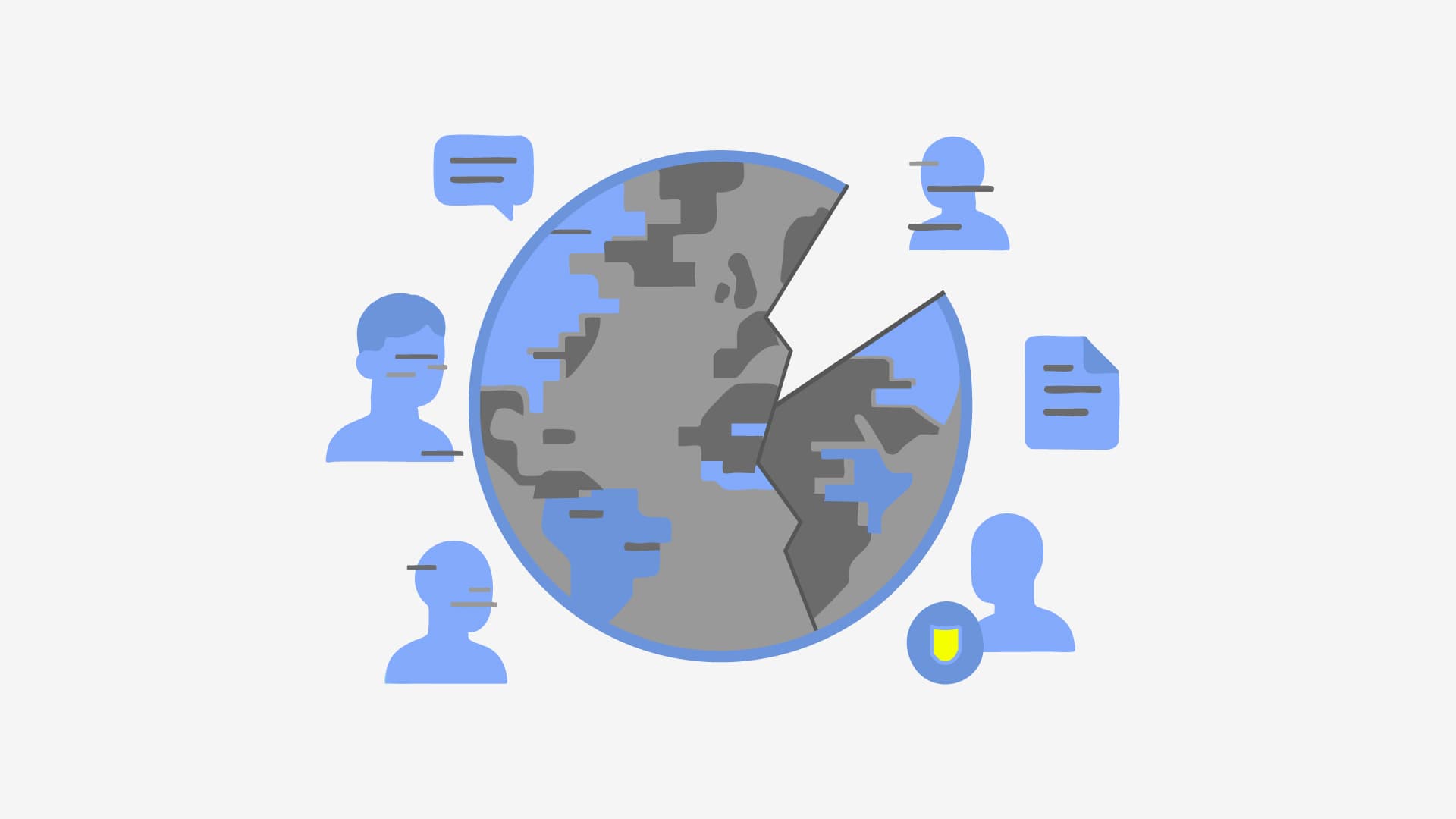 Global visual montage highlighting the worldwide crisis of deepfakes, misinformation, and trust erosion.